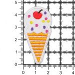 Термоаппликация Мороженое с вишенкой, 2.3х4.7см, Hobby&Pro