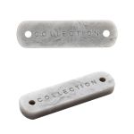 Украшение пришивное 19х5 мм, пластик, светло-серый, СВ_Т-23, 36 шт