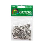 Бусины пластик под металл 20х17х4 мм, 20 шт, Astra&Craft, ст.серебро