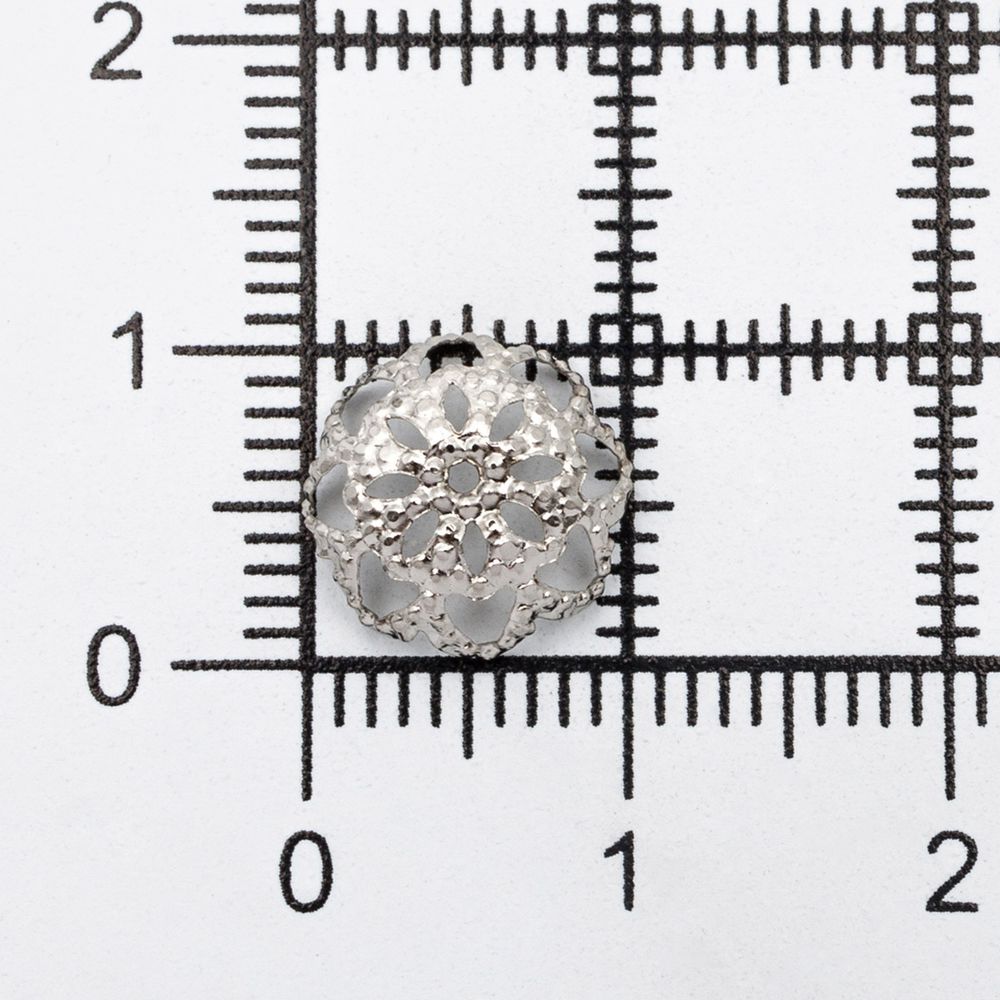 Шапочка для бусин 4AR204, 11мм 50 шт/упак, Astra&Craft (черный никель)