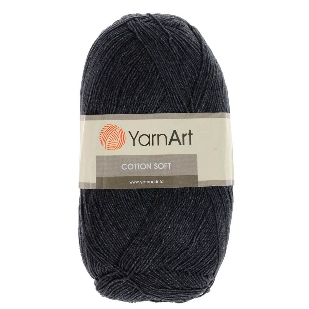 Пряжа YarnArt (ЯрнАрт) Cotton soft / уп.5 мот. по 100 г, 600м, 28 черный