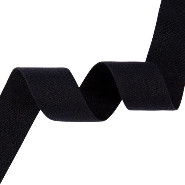 Резинка бельевая (стандартная) матовая 18.0 мм / 25 метров, 039 черный, Blitz LB-70