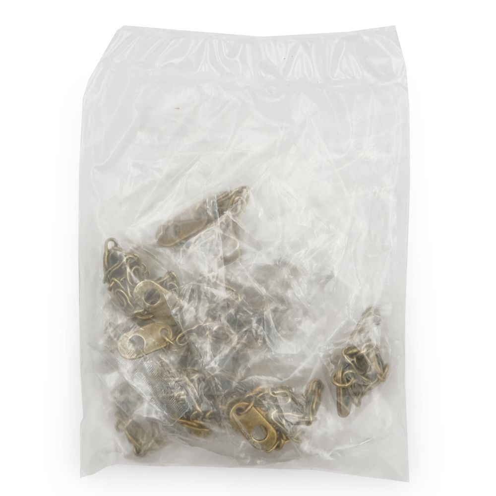 Вешалка-цепочка для одежды 110х5 мм, металл, бронза, 10 шт, ГДЖ1517