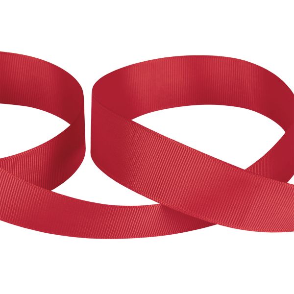 Лента репсовая нарезка 25.0 мм / 5 шт по 5.4 метра, 049 св.красный, Gamma GR-25