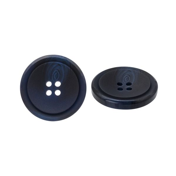 Пуговица 4 прокола 48L = 32 мм, пластик, col.D т. синий, CN2864, 36 шт