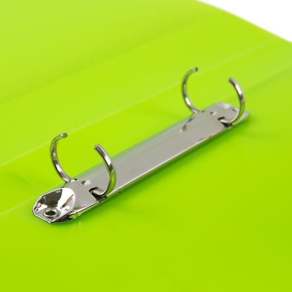 Папка на 2 О-кольцах A4 700 мкм 25 мм, 4 шт, d-20 мм, лайм EC211300021, Expert Complete