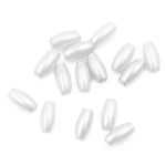 Бусины пластик (жемчуг) 3х6 мм, 15 г, Astra&Craft, белоснежный