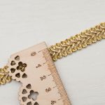 Тесьма отделочная Шанель, металлизир. 13 мм, 25 м, SR38 золото