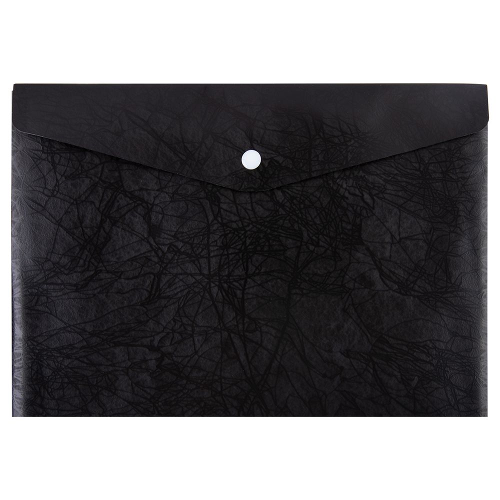 Папка-конверт с кнопкой A5 180 мкм, 10 шт, черный new ЕС21113001, Expert Complete