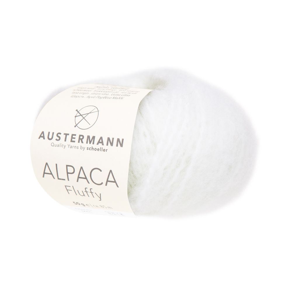 Пряжа Austermann (Аустерманн) Alpaca Fluffy / уп.10 мот. по 50 г, 85 м, 12018