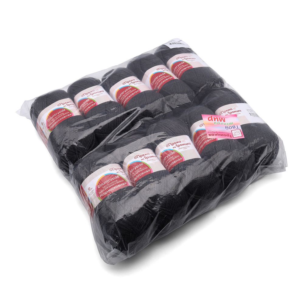 Пряжа Троицкая Подмосковная / уп.10 мот. по 100 г, 250 м, 393 светлый маренго