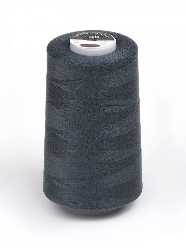 Нитки швейные Max 40/2, 4570 м (5000 ярд), 235 серый / 1 бобина