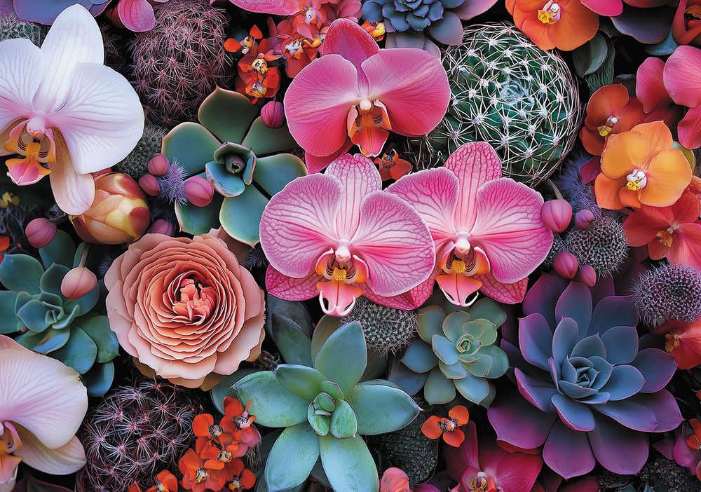 Пазл 1000 элементов, PZL-1000/66 Экзотические растения, Фрея