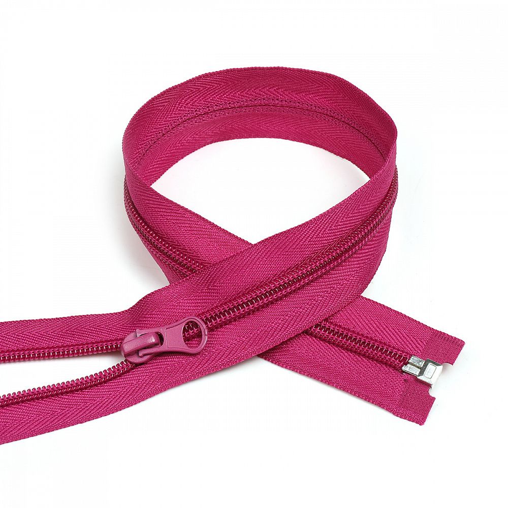 Молния спираль (витая) Т5 (5 мм) 1 зам., разъем., 60 см, цв.S258 яр.фуксия уп.50 шт Молния спираль (витая) Т5 (5 мм) 1 зам., разъем., 60 см, цв.S258 яр.фуксия уп.50 шт