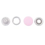 Кнопка рубашечная (джерси) закрытая ⌀9.5 мм, ≈1440 шт, МЕТАЛЛ, эмаль, 133 св.розовый глянцевый, NEW STAR