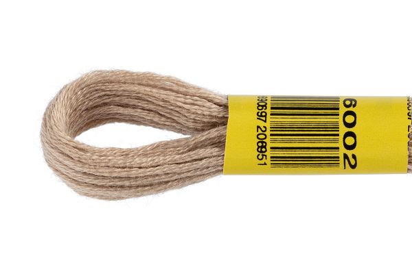 Мулине ПНК им.Кирова цв.6002 серо-бежевый, Россия, 24 мотка по 8 метров