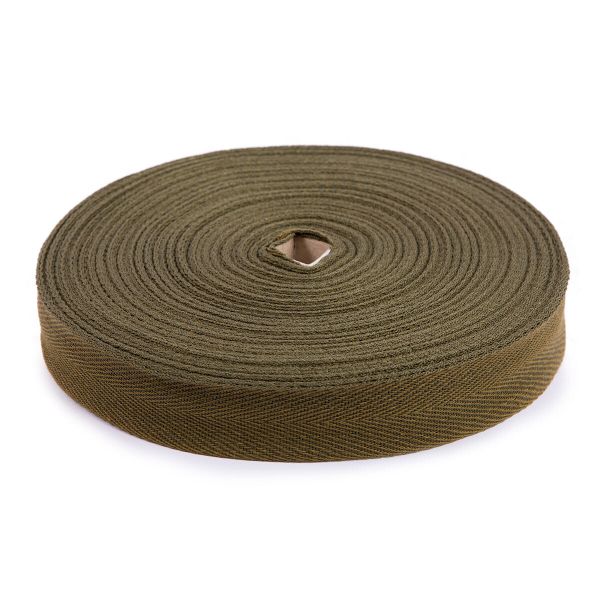 Тесьма (лента) киперная (100% х/б) 30 мм / 50 метров, хаки, Gamma ЛКЭ (30чх/30хх-50) цв