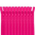 Молния потайная (скрытая) Т3 (3 мм) 1 зам., н/раз., 20 см, фуксия, 31219 / 20, 10 шт