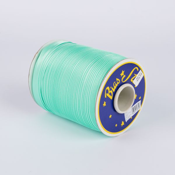 Косая бейка атласная 15 мм / 132±1 метра, В134 салатовый, NGK-15P