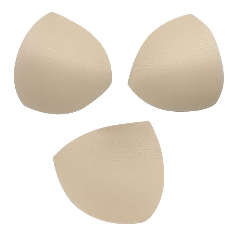 Бельевые чашечки для бюстгальтера треугольные б/уст., с равном. наполн., (8300), разм.38, 10 пар, 03-бежевый