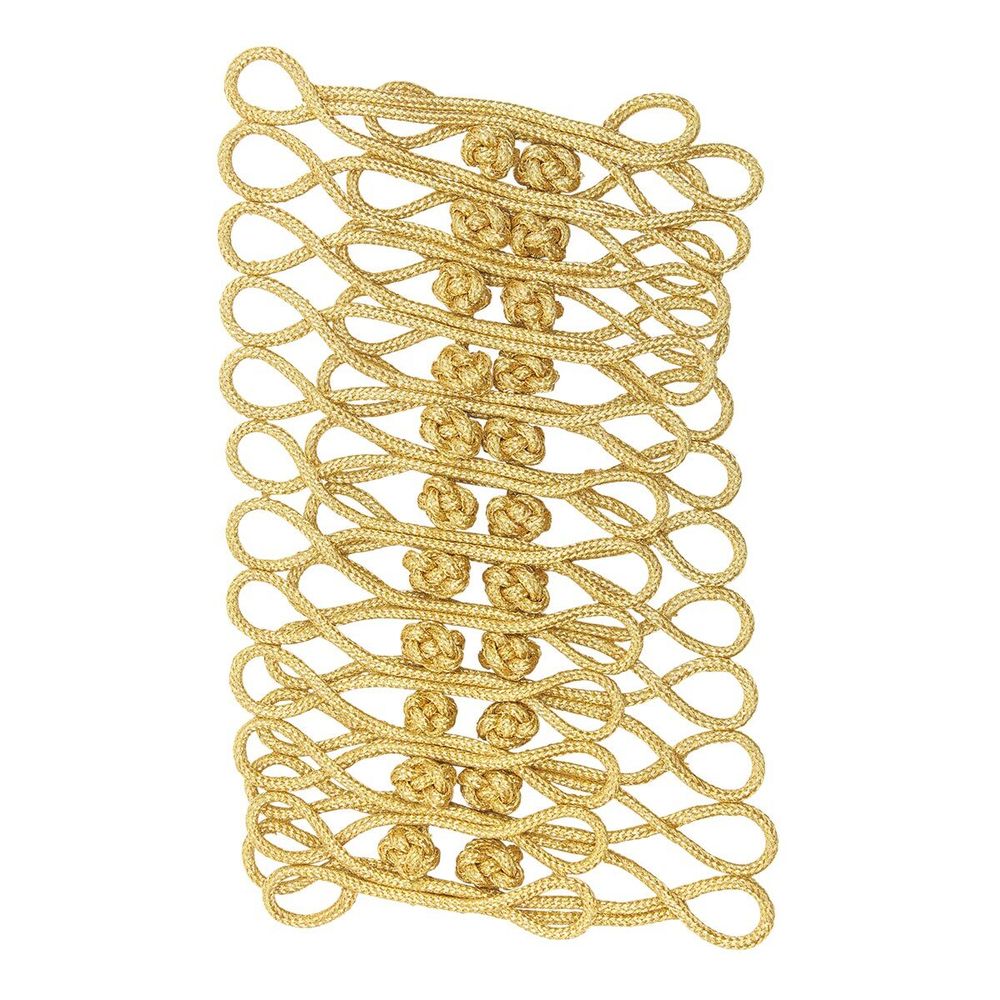 Сутажная застежка, 18х11 см (золото), NO.6