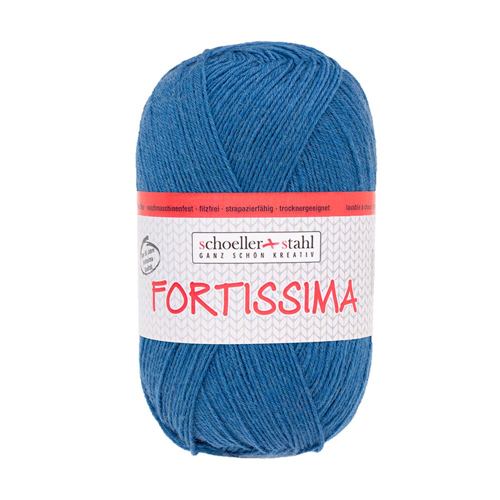 Пряжа Austermann (Аустерманн) Fortissima 100 / уп.5 мот. по 100 г, 420м, голубой