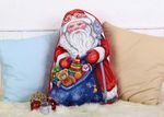 Набор для вышивания нитками Panna, Подушка. Дед Мороз, 35х45 см
