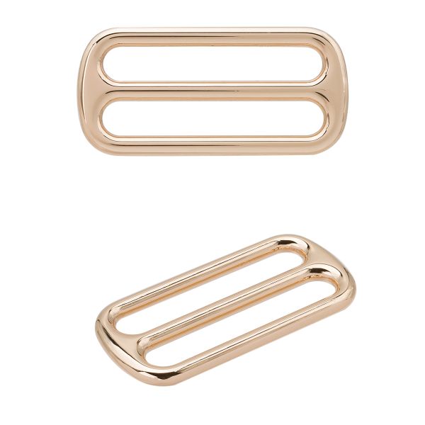 Пряжка регулировочная металл литая 30.0 мм (37х17,5мм), золото, МВ2342, 6 шт