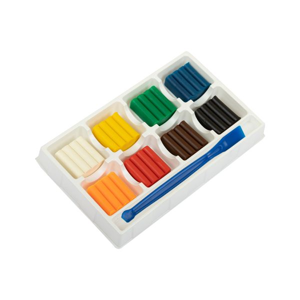 Пластилин восковой 96 г, 8 цв, Лео LMCW-0108