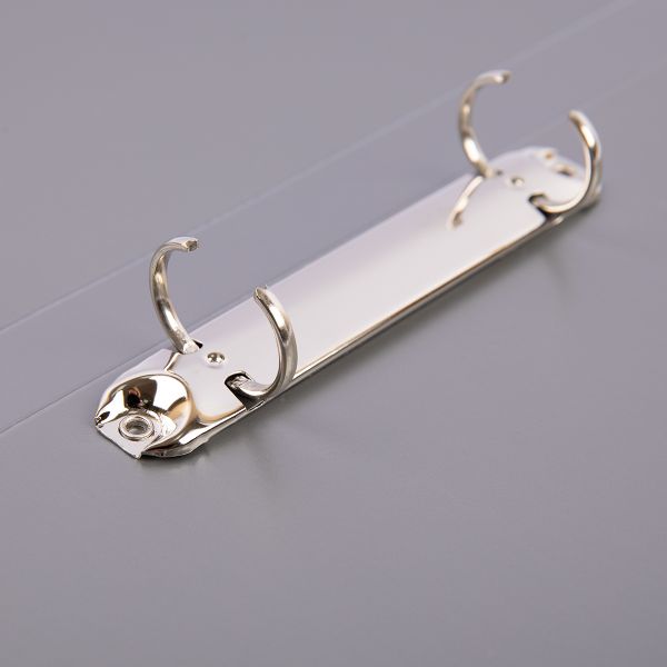 Папка на 2 О-кольцах A4 700 мкм 25 мм, 4 шт, d-20 мм, серебряный new EC211300129, Expert Complete