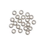 Рондели 7 мм, 20 шт, 01 под античное серебро, Zlatka MRR-01