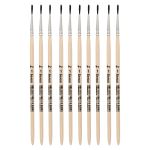 Кисть белка круглая (ученическая) №1.10 шт