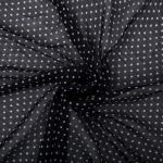 Ткань блузочная Chiffon 68 г/м², 200х147 см, 1 черный/ белый, Gamma PC-05