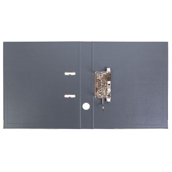 Регистратор PVC, 2-х стороннее покрытие, мет.уг. 50 мм, 50 шт, Premier A4 арочный механ. (разб.), серый ЕС100161015, Expert Complete