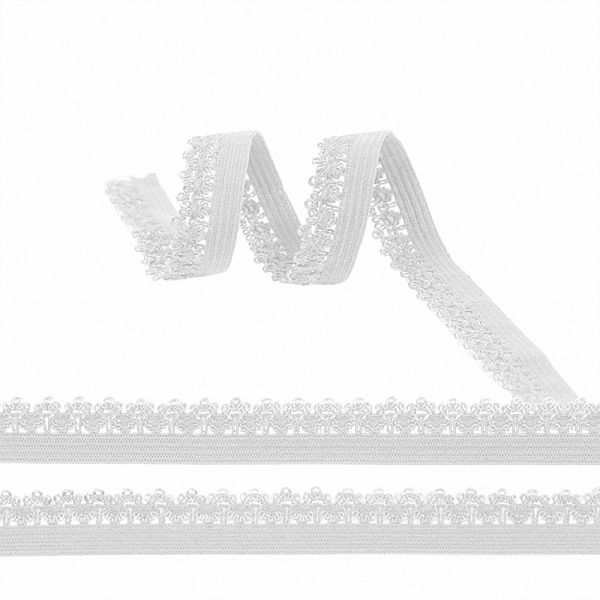 Резинка бельевая (ажурная) 12.0 мм / 100 метров, F101 (01) белый