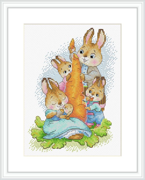 Набор для вышивания нитками МП Студия М-766, На пикнике, 20х14 см