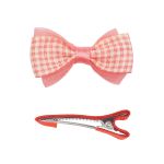 Набор Б-003 мини бантик+заколка 36мм/35мм (розовый/красный) 29354