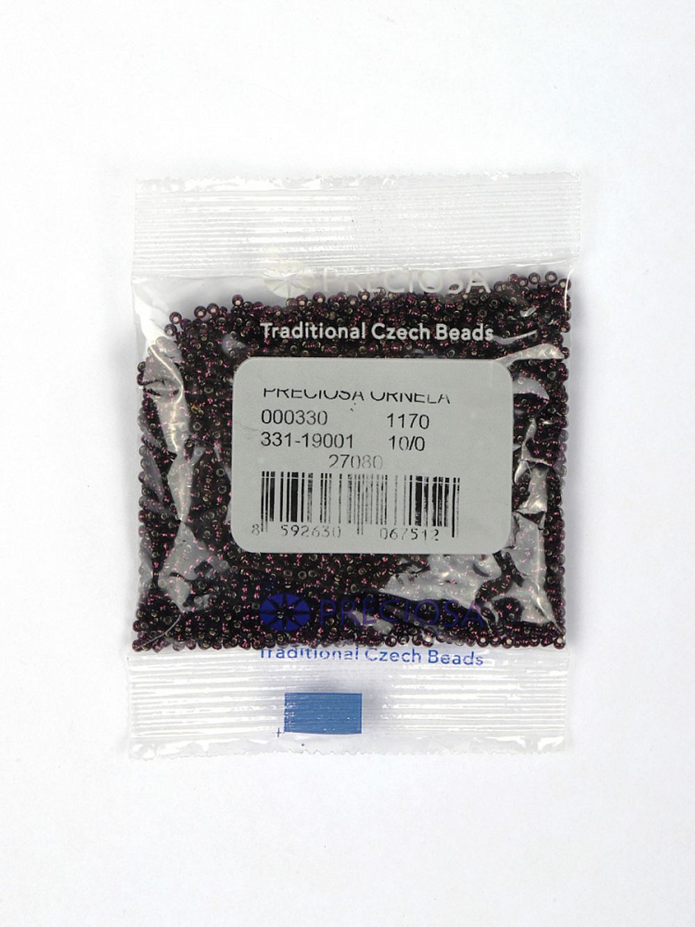 Бисер Preciosa 10/0 (2.3 мм), 50 г, TSL цв. 27080/331-19001