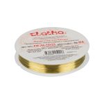 Проволока для бисера ⌀0.25 мм, 50 метров, 01 под латунь, Zlatka DGB-S025