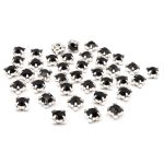 Хрустальные стразы в цапах/серебро, 6мм, 40 шт/упак, Astra&Craft (38 черный), 4AR169/176