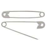 Булавки английские l=55 мм, никель, 1000 шт, С-61