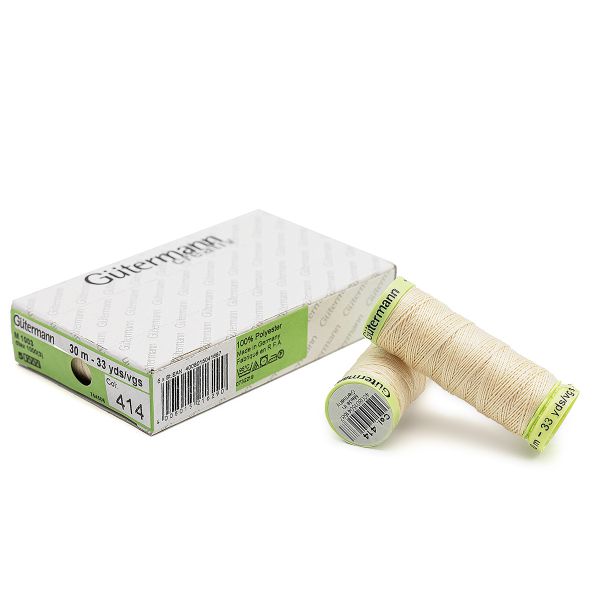 Нитки отделочные Gutermann Top Stitch, 30м, 414 св.кремово-бежевый, 5 катушек