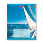 Тетрадь ученическая школьная A5+ 24 л. на скобе, белизна 100% 30 шт, линия, 000379 Яхты, Светоч 24ТСКд5_1_3_2