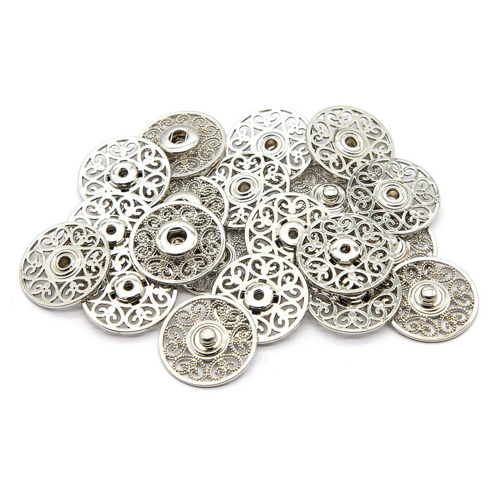 Кнопка пришивная металл ⌀27.0 мм, металл, S, уп.10 шт