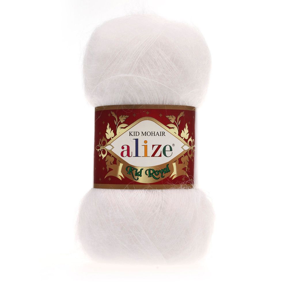 Пряжа Alize (Ализе) Kid Royal / уп.5 мот. по 50 г, 500м, 055 белый A