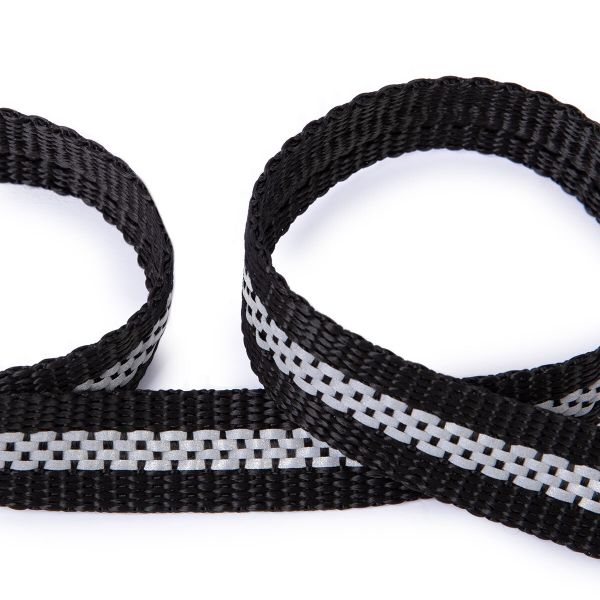 Стропа (ременная лента) 25 мм / 30 метров, [22.21 г/пог.м], 88% п/п, 12% СВП, черный, Gamma р.4906