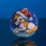 Набор для вышивания бисером Кроше (Радуга бисера) В713, Талисман Конёк-горбунок 8х8см