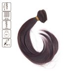 Трессы для кукол 15 см, 100 см, 22 г, 14 т.каштановый, HobbyBe HAR-15