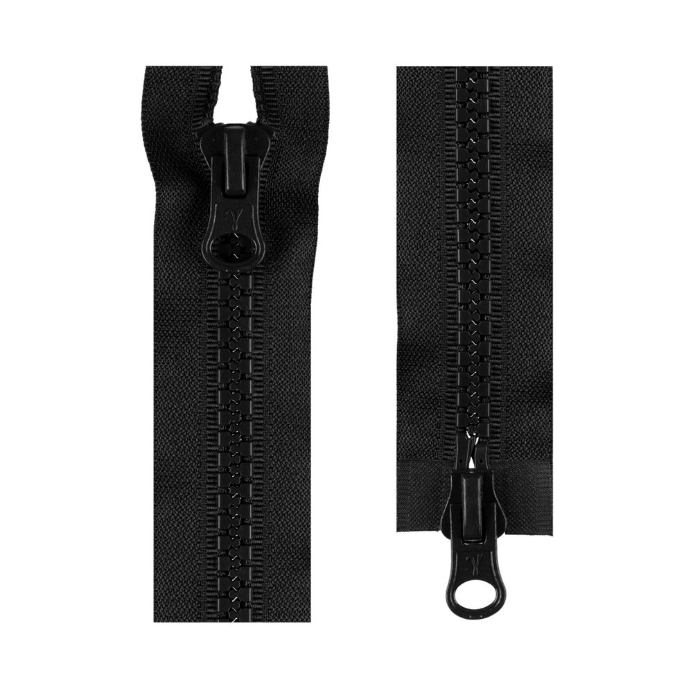 Молния трактор Т10 (10 мм) 2 зам., разъем., 110 см, черный 310, Т-10 Gamma, 10 шт