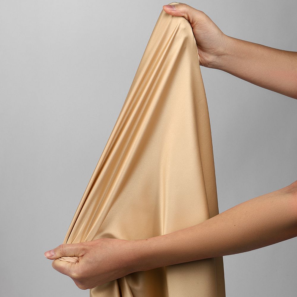 Атлас стрейч для нижнего белья 107 г/м², 125 см / 25 метров, 0180 цв.126(11) бежевый